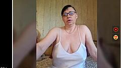 Tia Lucia rips clothes while dancing and flashing big nipples on camera