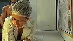 patient gets hard and bangs nurse with big cock rough