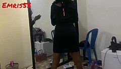 Hey, watch this petite Lagos teen twerk for that huge cock