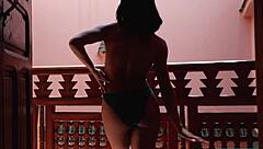 indian milf shows her curves