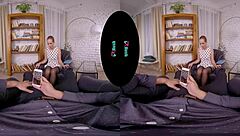 vrhush kinuski gives pov blowjob in stockings