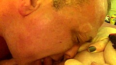 Granny Cums Hard with Tongue Bullet and Cock! 😘