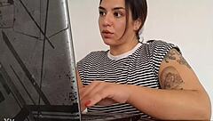 carla farting quietly while working on her tasks