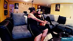 redhead violet spice returns for another hard banging session