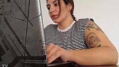 carla farting quietly while working on her tasks