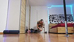 i’m totally into this high heels fashion show with stunning blonde feet and ass.