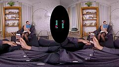 vrhush kinuski gives pov blowjob in stockings