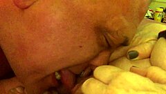 Granny Cums Hard with Tongue Bullet and Cock! 😘