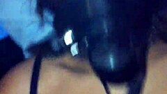 Ebony amateur gets pussy drilled with dildo in hidden fantasy