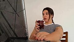 carla farting quietly while working on her tasks