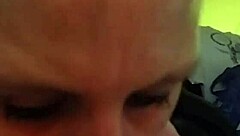 Horny Milf Sucking Cock with Wild Blowjob Skills