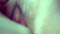 Japanese girl cums on big dildo