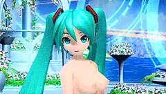 Hatsune Miku's full nude mod in AI no Uta Project Diva