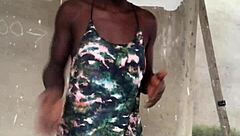 Will she twerk naked or keep those clothes on? Crazy bitch decides.