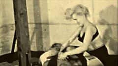 raw: vintage lesbian bondage with hairy pussy in retro secret life