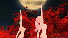Megurine Luka and Meiko fully nude in Magnet Project Diva