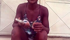 Will she twerk naked or keep those clothes on? Crazy bitch decides.