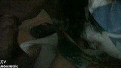 brazilian girl shows off her skills in homemade scene