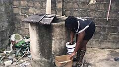 My Boyfriend Fucks My Big Ass By The Well