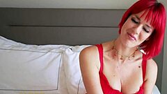 Step Sister Samantha Sinz Gags Hard on Deepthroat for Boyfriend's Video