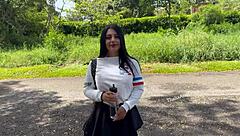 Does this Colombian college girl easily cheat on her long-distance boyfriend with amateur doggystyle?