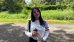 Does this Colombian college girl easily cheat on her long-distance boyfriend with amateur doggystyle?