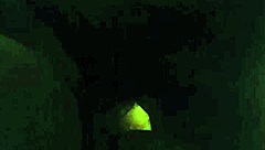 Ungt europeisk par utforsker slikking og rumpelek med stønn