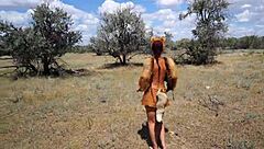 Savannah Vixen, the mature beauty, gets wild outdoors with amateurs.