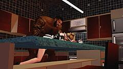 هل خدامة Duane Brown أسعد واحدة مع الزب الأسود الضخم ده؟