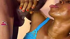 Tattooed Star Delivers Intense POV Handjob and Blowjob Action.