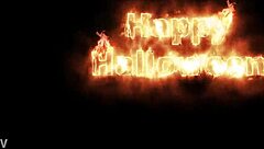 Happy Halloween From Maggie Showing Off Huge Big Tits in Festive Style