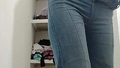 Hot teen18 strips naked for camera while teacher watches, damn!