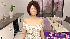 exploring new memories in the game with brunette