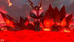 Selamat Halloween Dari Maggie Tunjuk Tetek Besar Dalam Gaya Perayaan