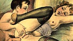 Vintage Erotic Scene with Sensual Vibes