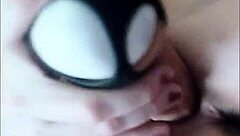 large thick dildo stretches wet pussy in dripping fun