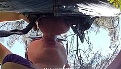 backstage pov blowjob turns into deepthroat surprise for horny cameraman