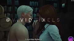 Hermione's Double Penetration Threesome with Harry Potter in The Sims 4