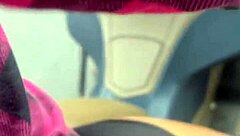 Uber moto girl gets cozy on the street. She heads to his apartment for a wet, wild homemade fuck.