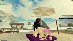 Roblox Babe Shakes Ass, Takes Deepthroat and Anal Riding Hard