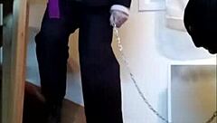 busty blonde cougar carolina ilsa takes big black cock in doggystyle, contrasting her pale skin