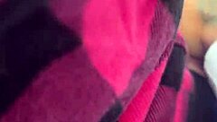 Uber moto girl gets cozy on the street. She heads to his apartment for a wet, wild homemade fuck.