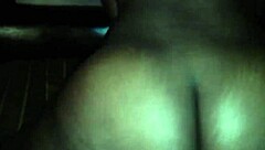 horny ebony wife rides reverse cowgirl on cock