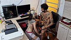 I woked up horny and begged my half-brother to fuck me hard