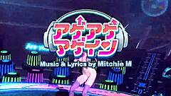 Hatsune Miku's big tits bounce in her revealing bunny costume – or is it nude?