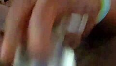 hey, have you seen this ebony wife pleasing her ass with toys in a wild solo session?