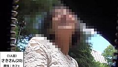 日本美女が熱いフェラチオして顔射