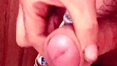 I gave a short handjob to his foreskin but it was so intense I couldn't stop masturbating alone at home.