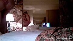 A hot blonde amateur shares her story in a casual setting with friends