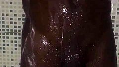 quick masturbation before hitting the shower